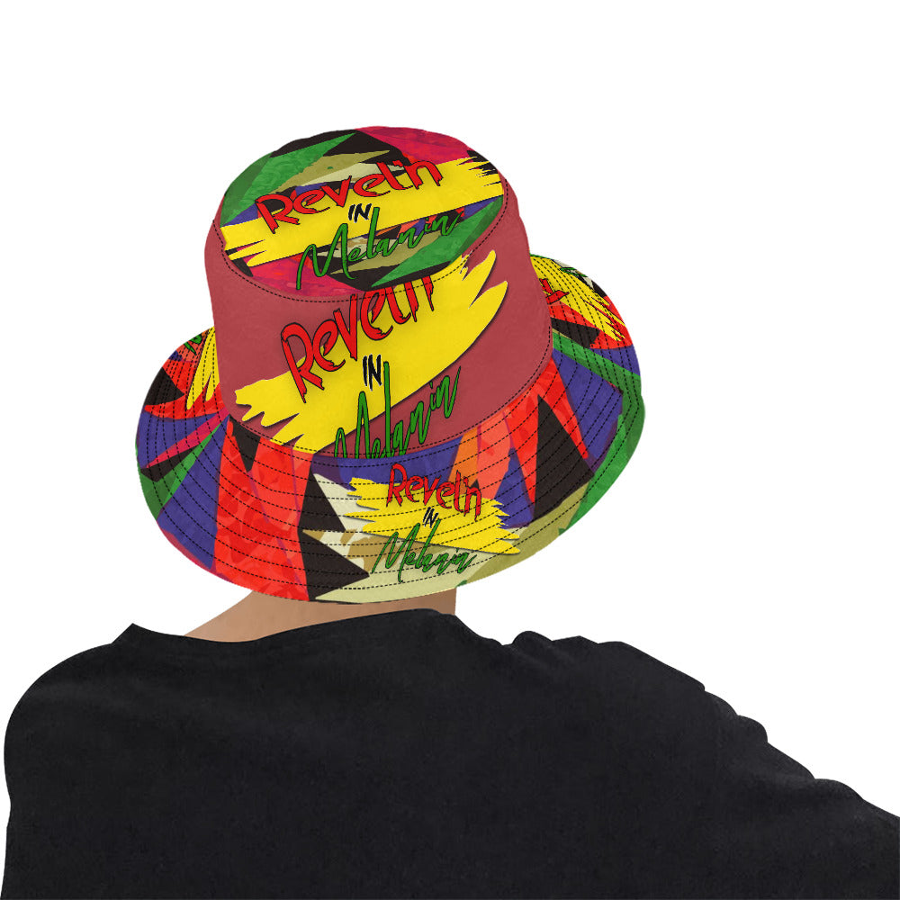 Revel'n in Melanin All-Over Print Bucket Hat