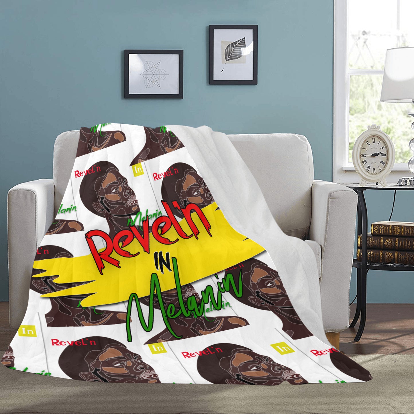 New Ultra-Soft Revel'n in Melanin Micro Fleece Blanket