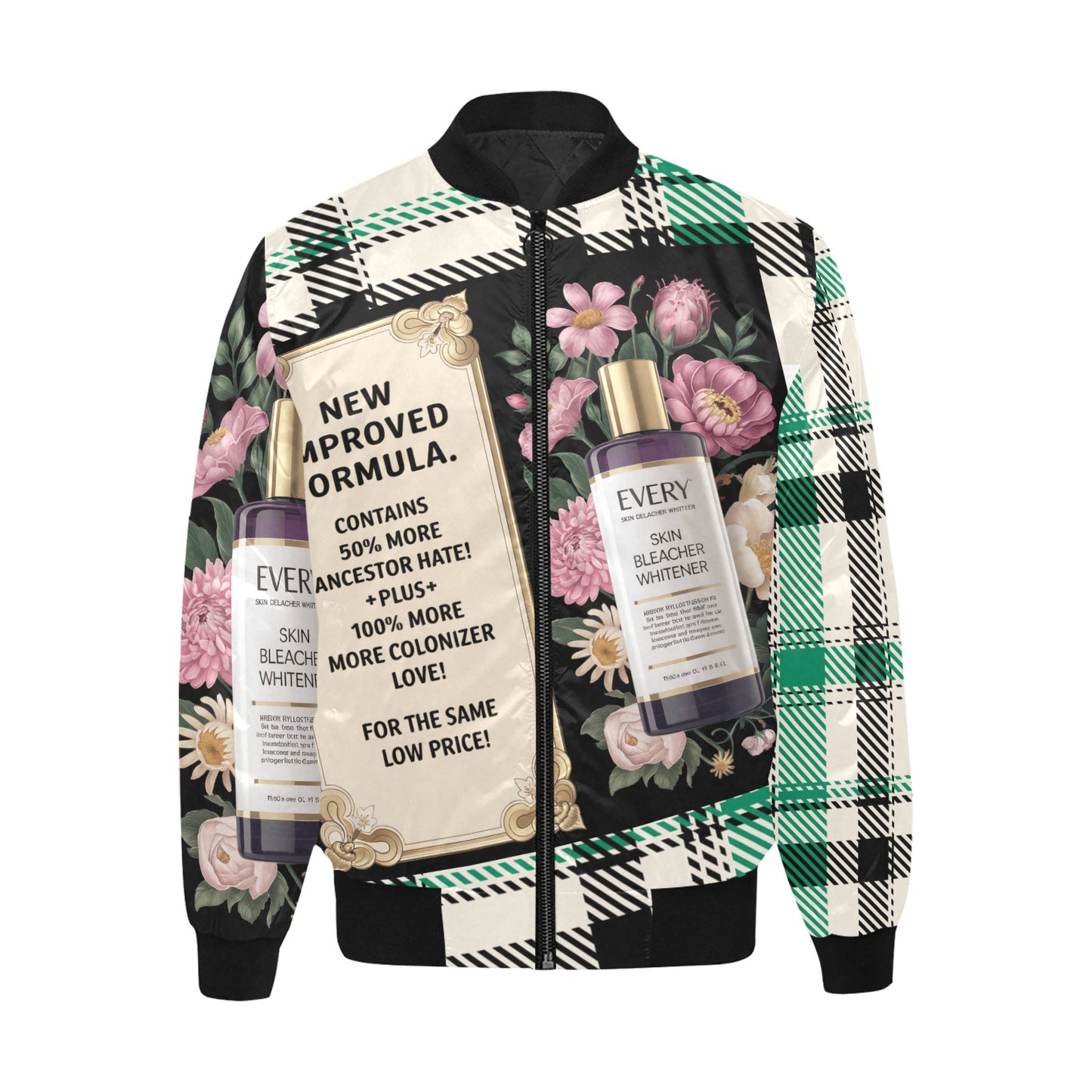 Men's Revel'n in Melanin Concept Quilted Bomber Jacket
