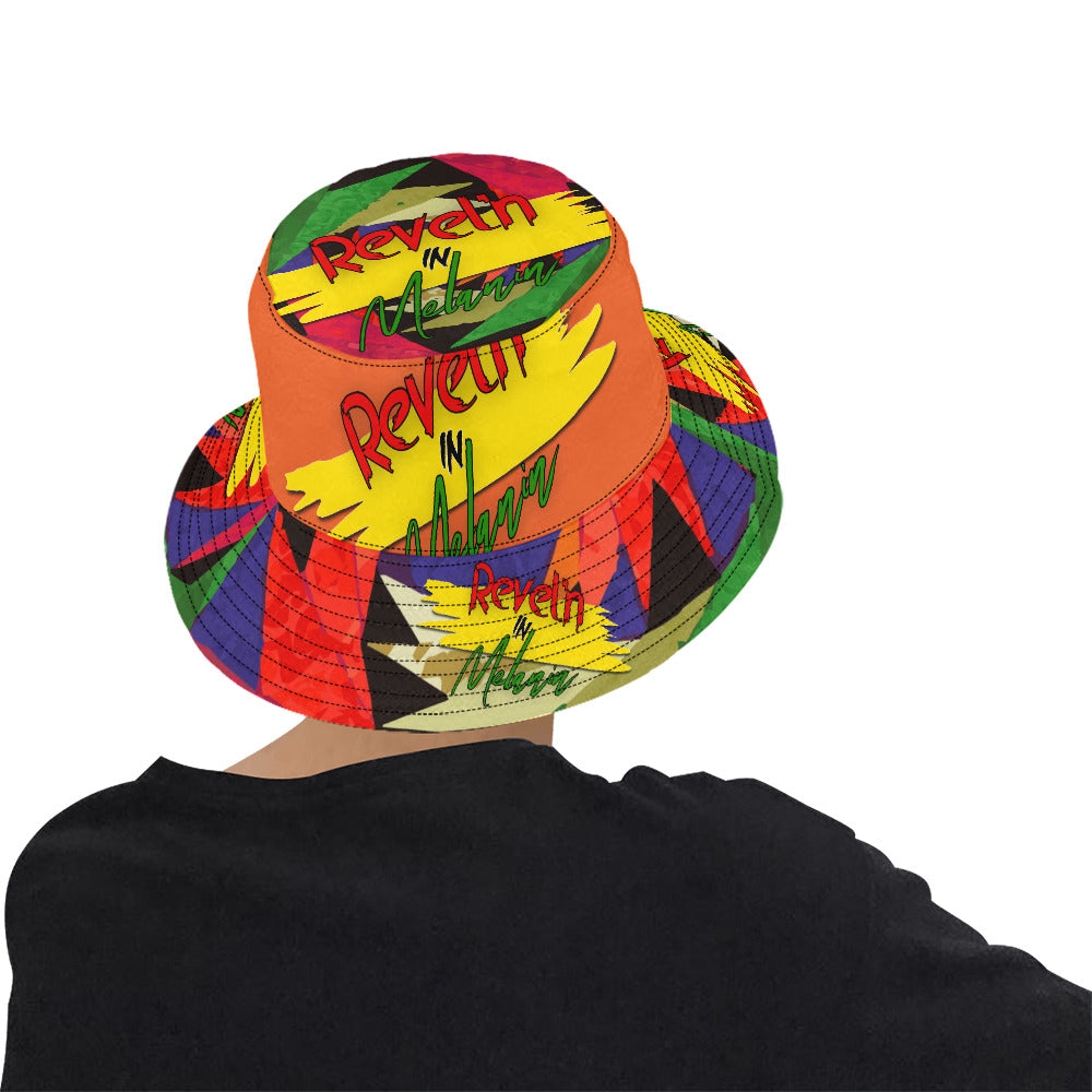 Revel'n in Melanin All-Over Print Bucket Hat