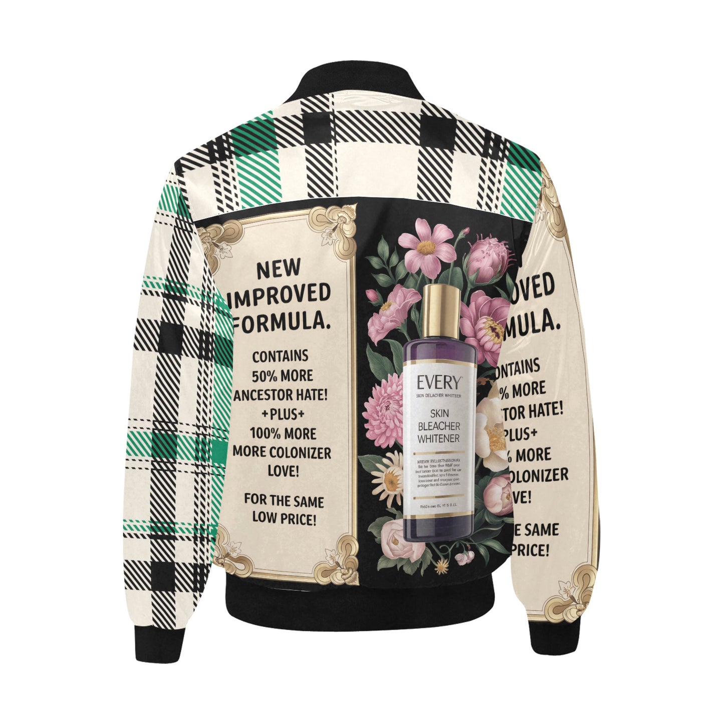 Men's Revel'n in Melanin Concept Quilted Bomber Jacket