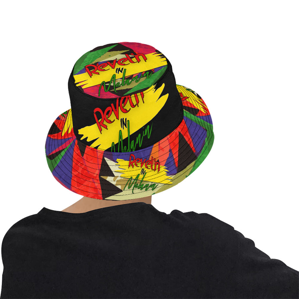 Revel'n in Melanin All-Over Print Bucket Hat