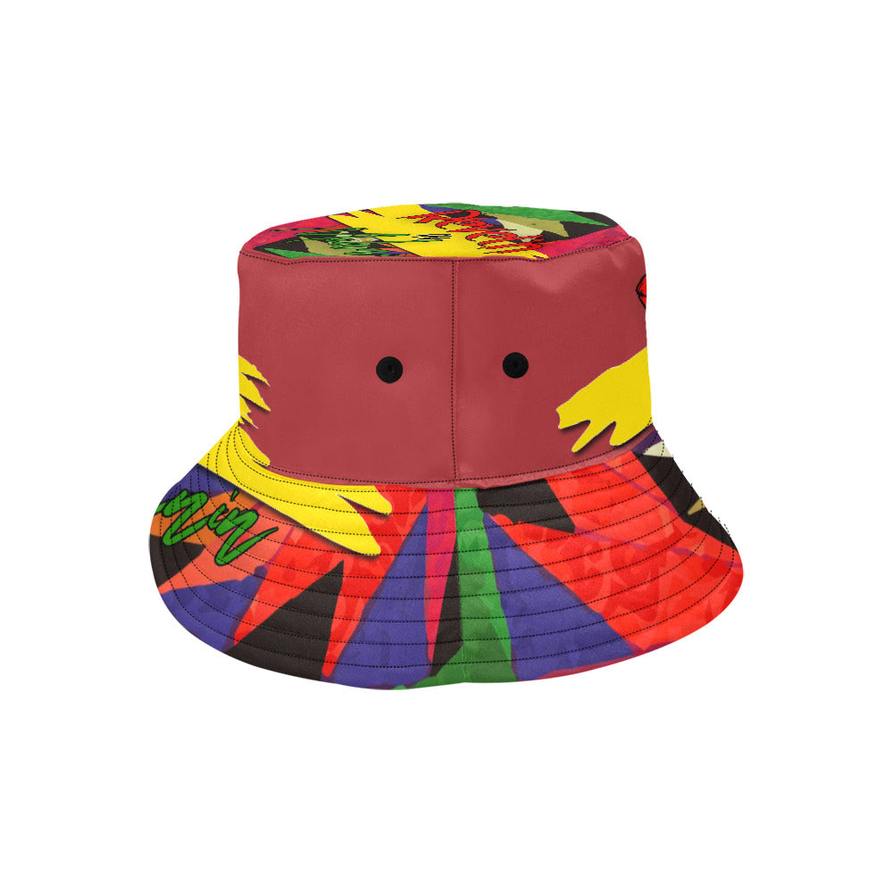 Revel'n in Melanin All-Over Print Bucket Hat