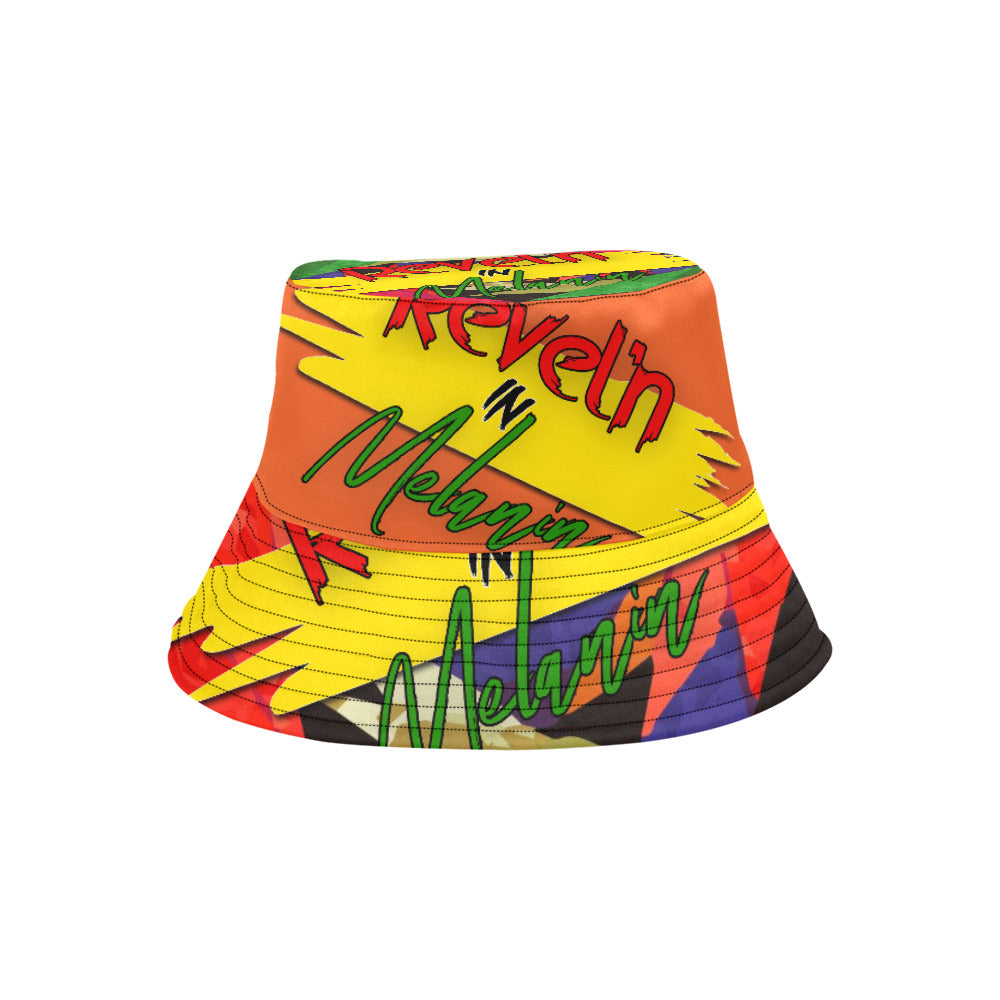 Revel'n in Melanin All-Over Print Bucket Hat