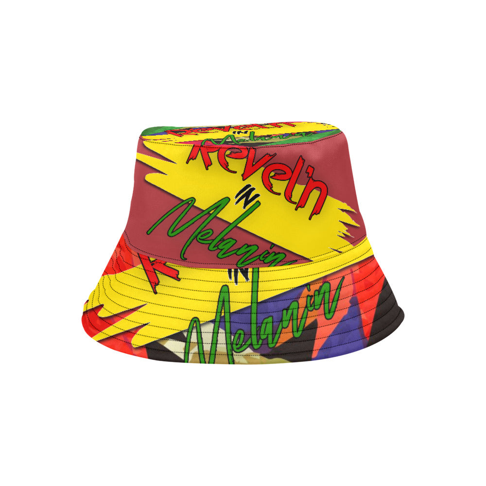 Revel'n in Melanin All-Over Print Bucket Hat