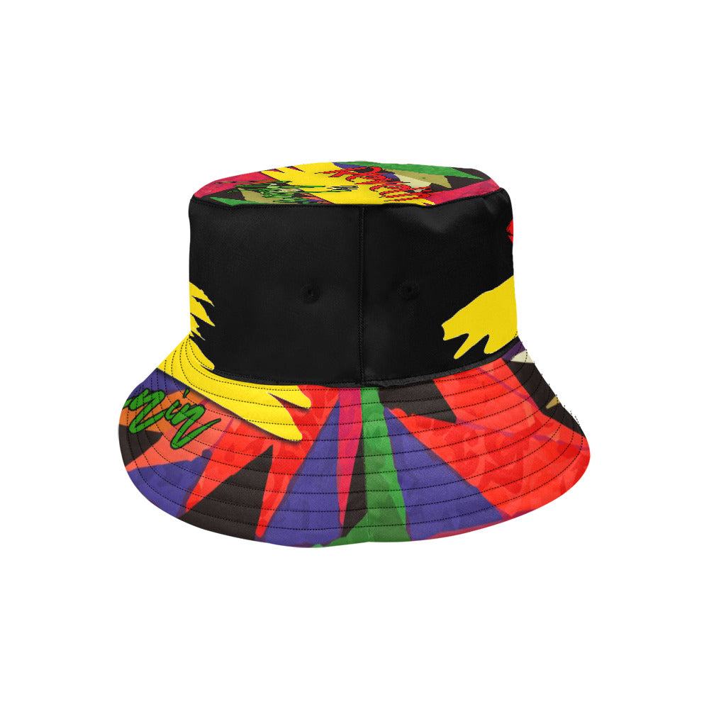 Revel'n in Melanin All-Over Print Bucket Hat