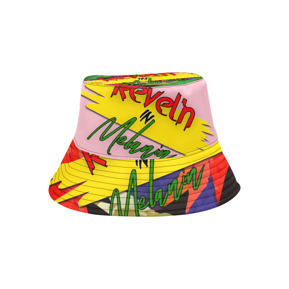 Revel'n in Melanin All-Over Print Bucket Hat