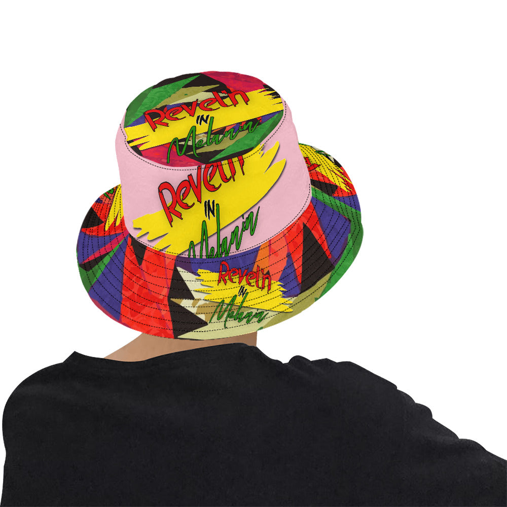Revel'n in Melanin All-Over Print Bucket Hat