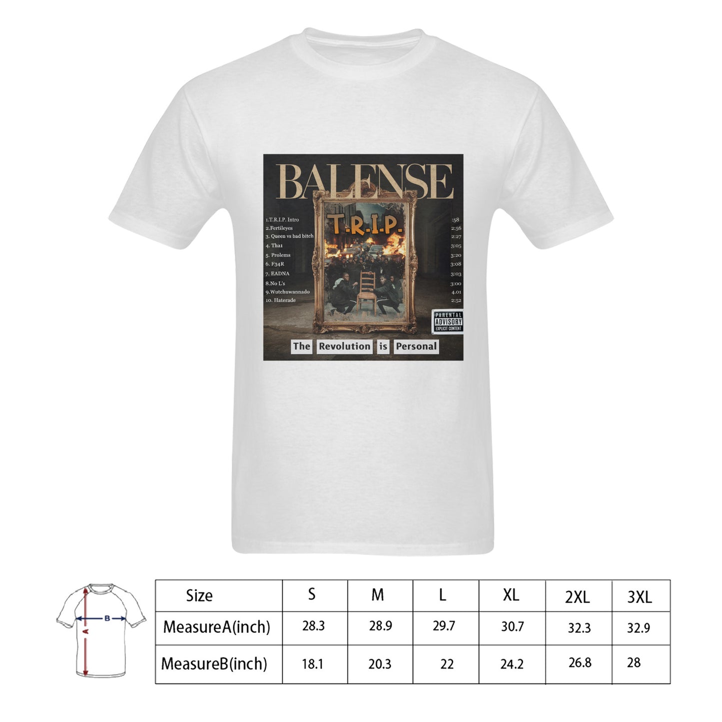T.R.I.P. Album Cover T-shirt 100% Cotton