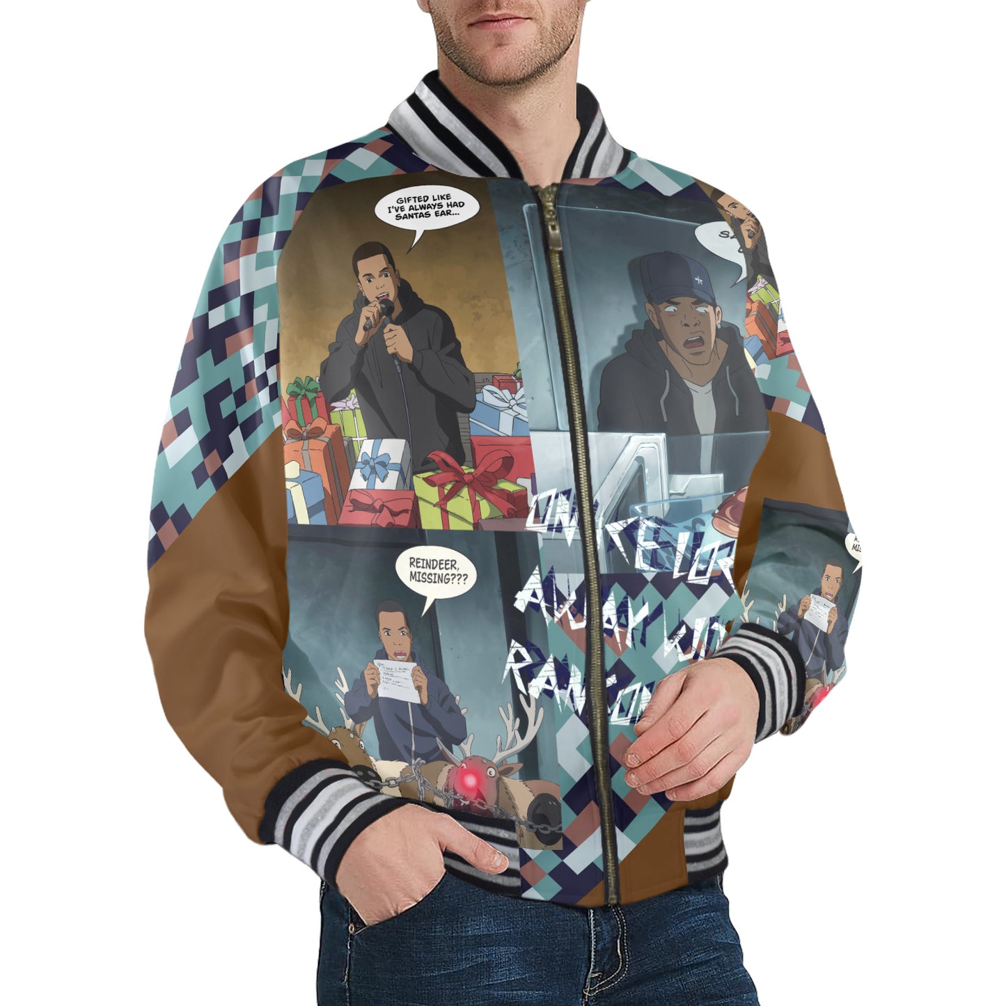 Balense.net 366Sicksteens Men's Lyric Bomber Jacket