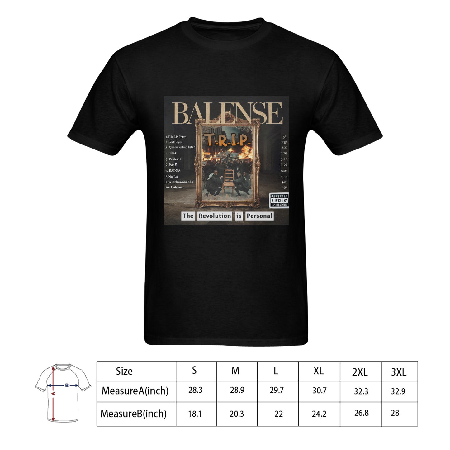T.R.I.P. Album Cover T-shirt 100% Cotton