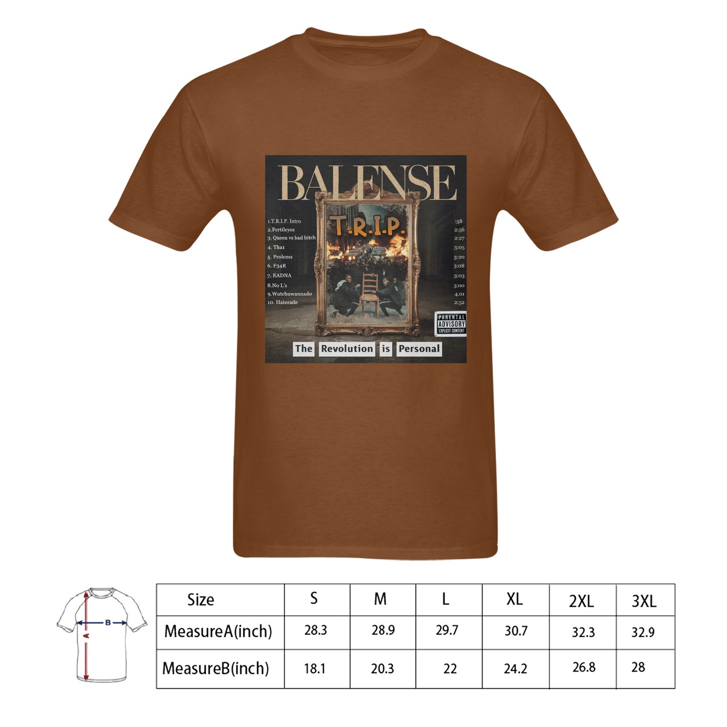 T.R.I.P. Album Cover T-shirt 100% Cotton