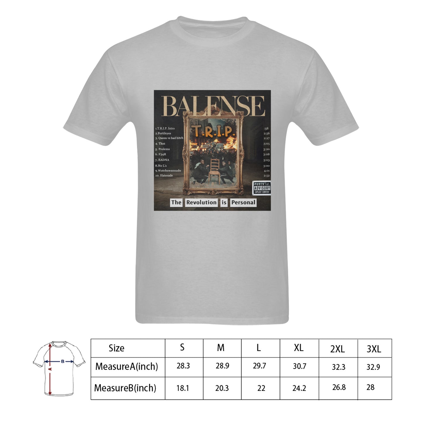 T.R.I.P. Album Cover T-shirt 100% Cotton