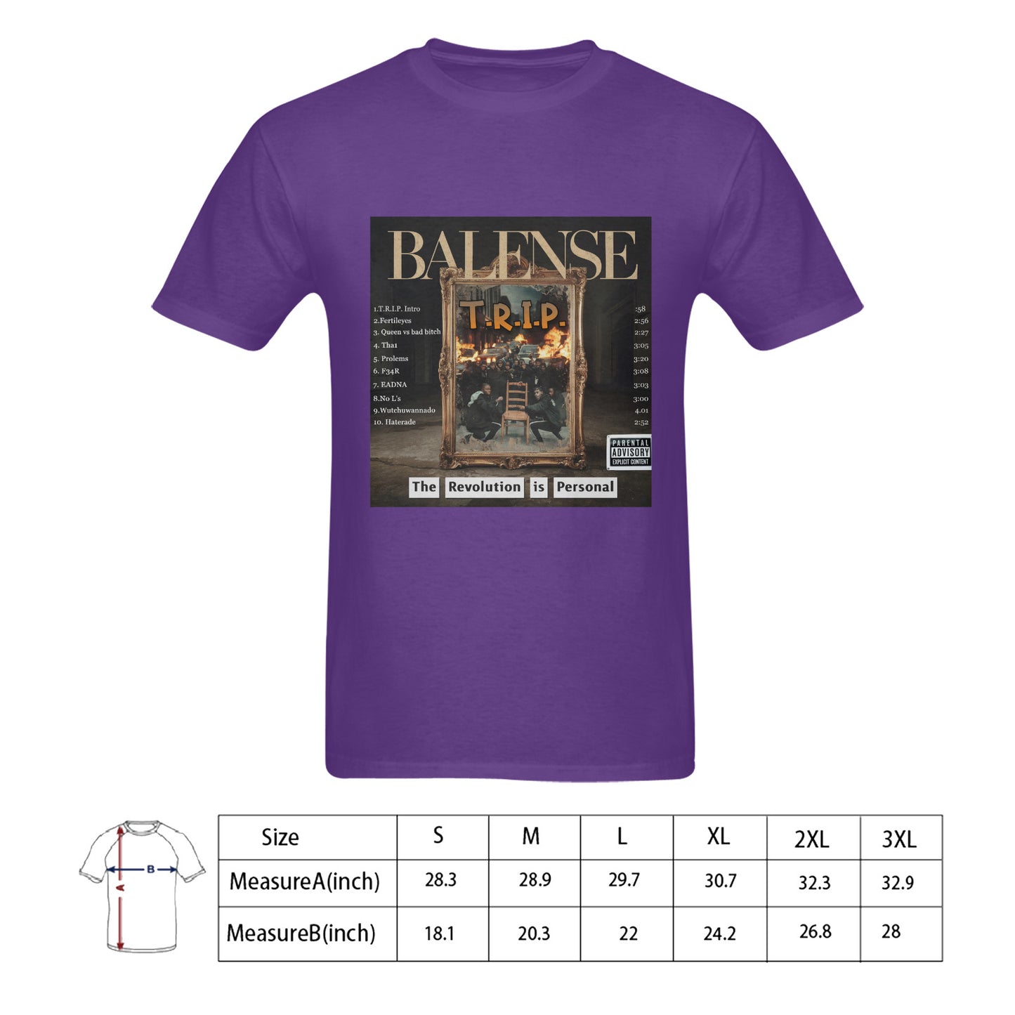 T.R.I.P. Album Cover T-shirt 100% Cotton