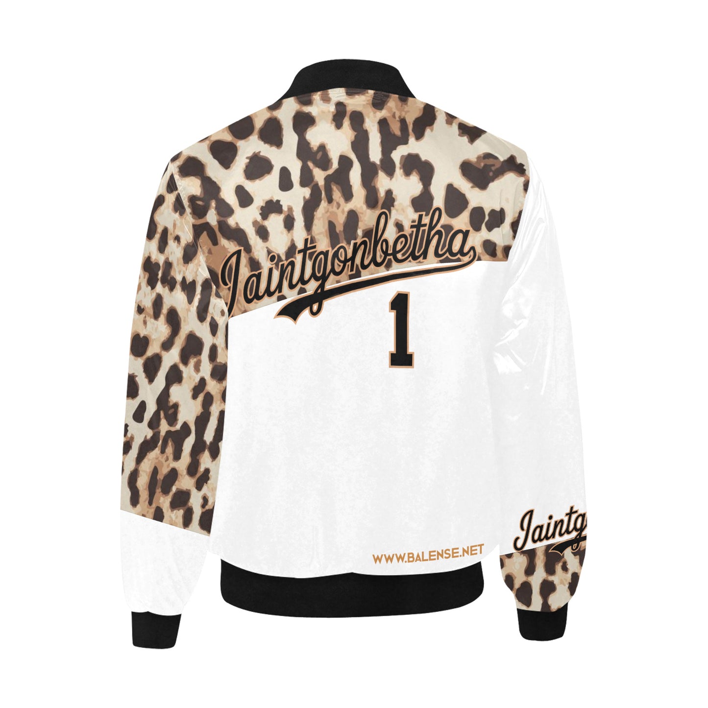 T.R.I.P. Tha1 Print Quilted Bomber Jacket