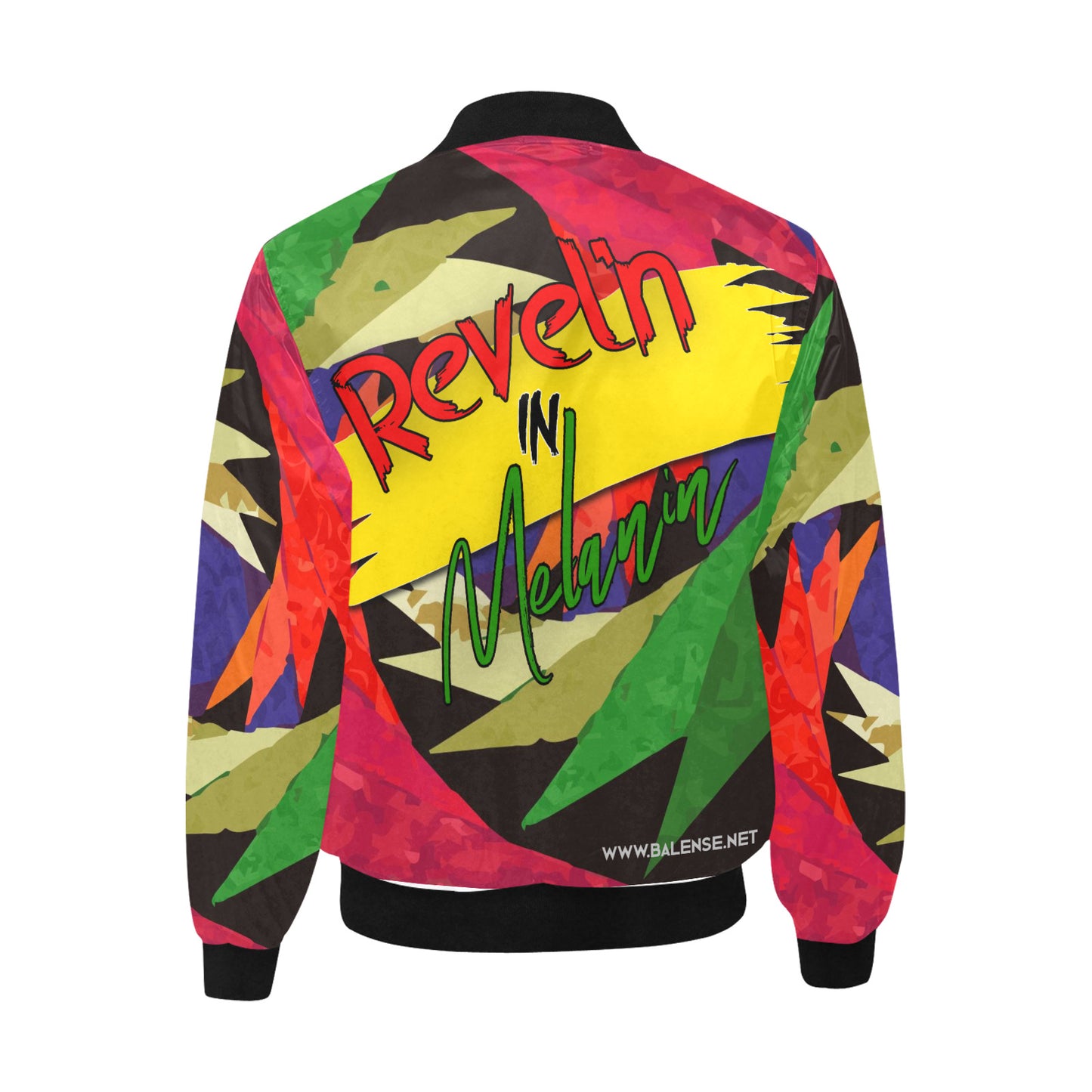 Revel'n in Melanin Men's Quilted Bomber Jacket