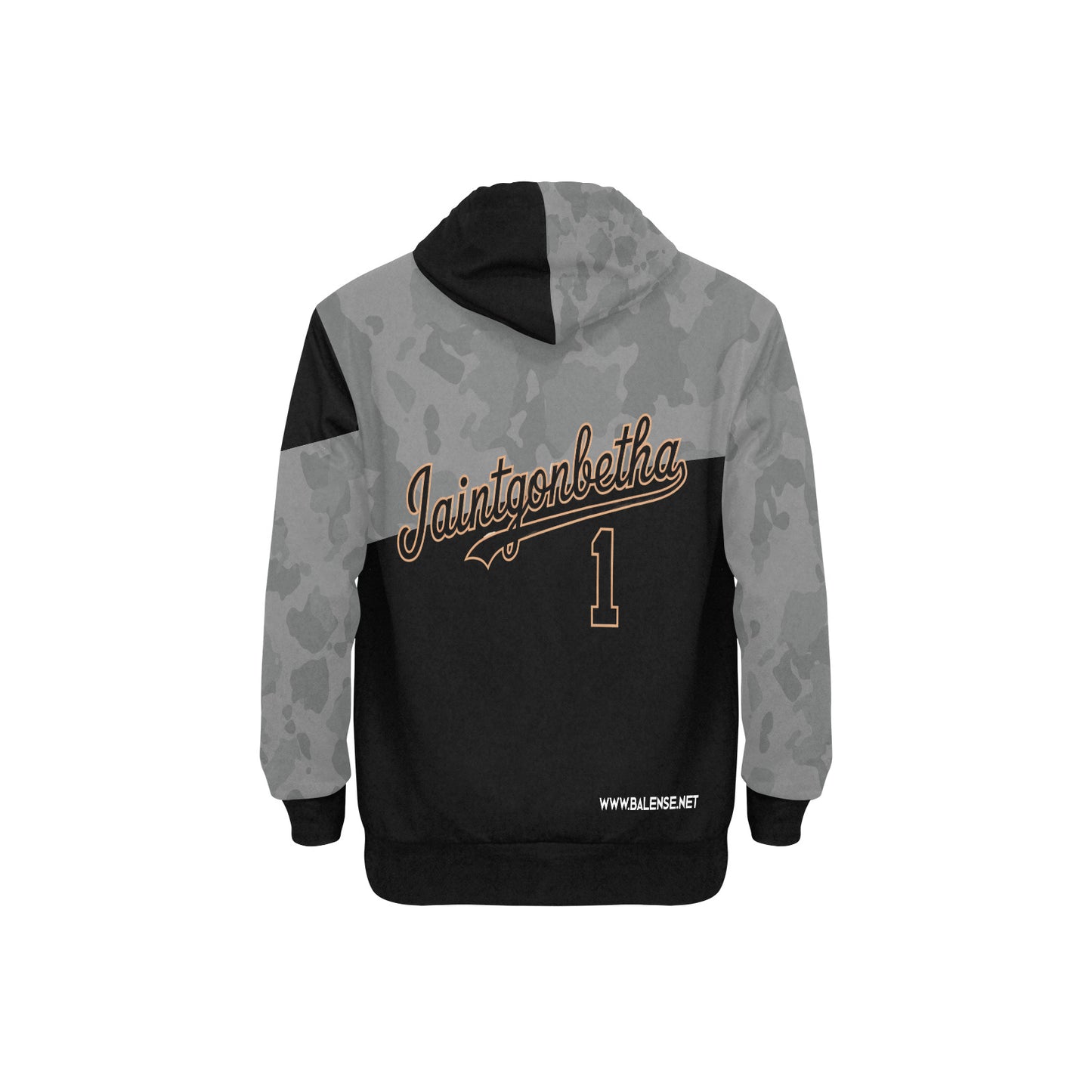 T.R.I.P Tha1 Men's Long Sleeve Leopard Print Fleece Hoodie